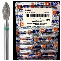 Defend Carbide Bur Football shaped Coarse 379-023C,  10 Burs / pack